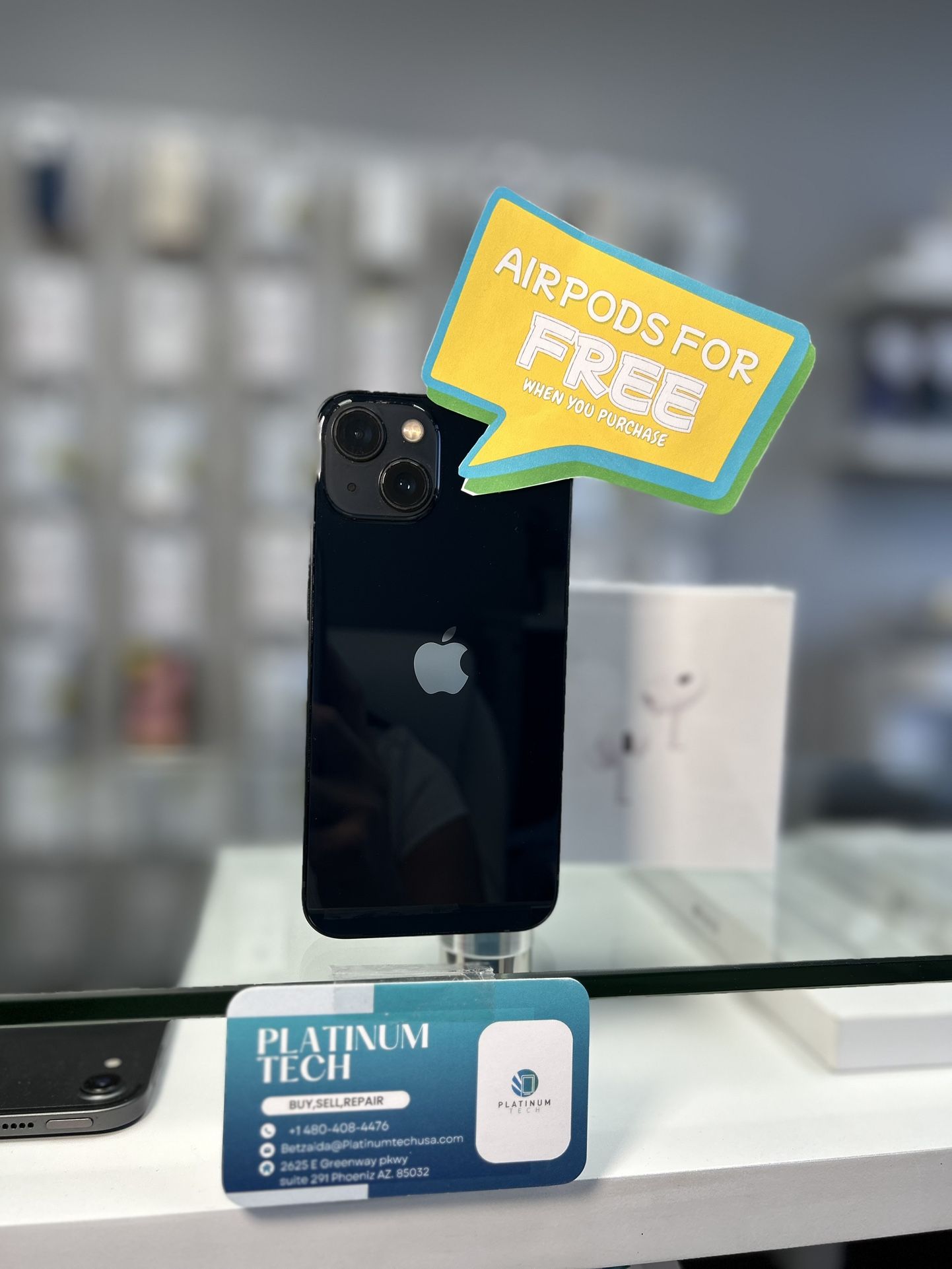 Apple iPhone 13 Unlocked 128Gb Black Color Like New With Warranty