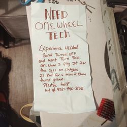 Onewheel Won't Turn On/ GT Model