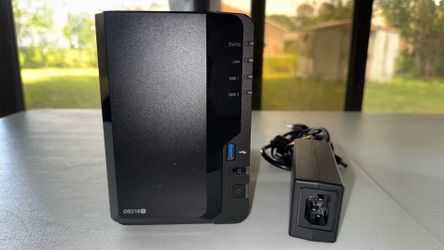 Synology DS218+ 2 Bay (diskless) w/ RAM expanded to 6GB, genuine power adapter