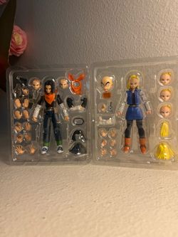 S.H.Figure Android 17 and 18 action figure lot