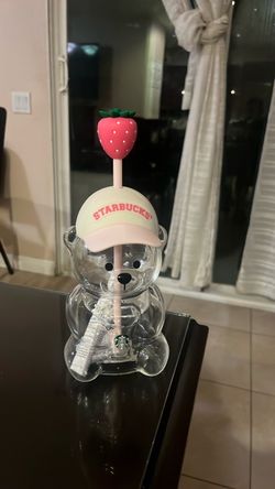 Pink Bear Starbucks Cup