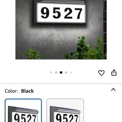 Solar LED address Sign