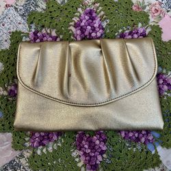 Gold Clutch Purse With Snap