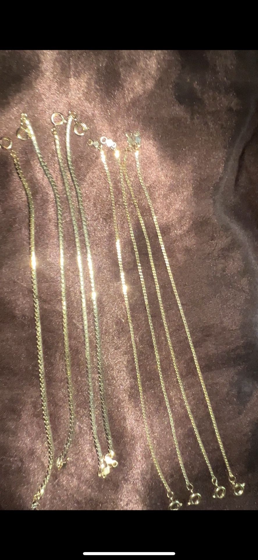 Women’s stainless steel gold Vermille plated bracelets.