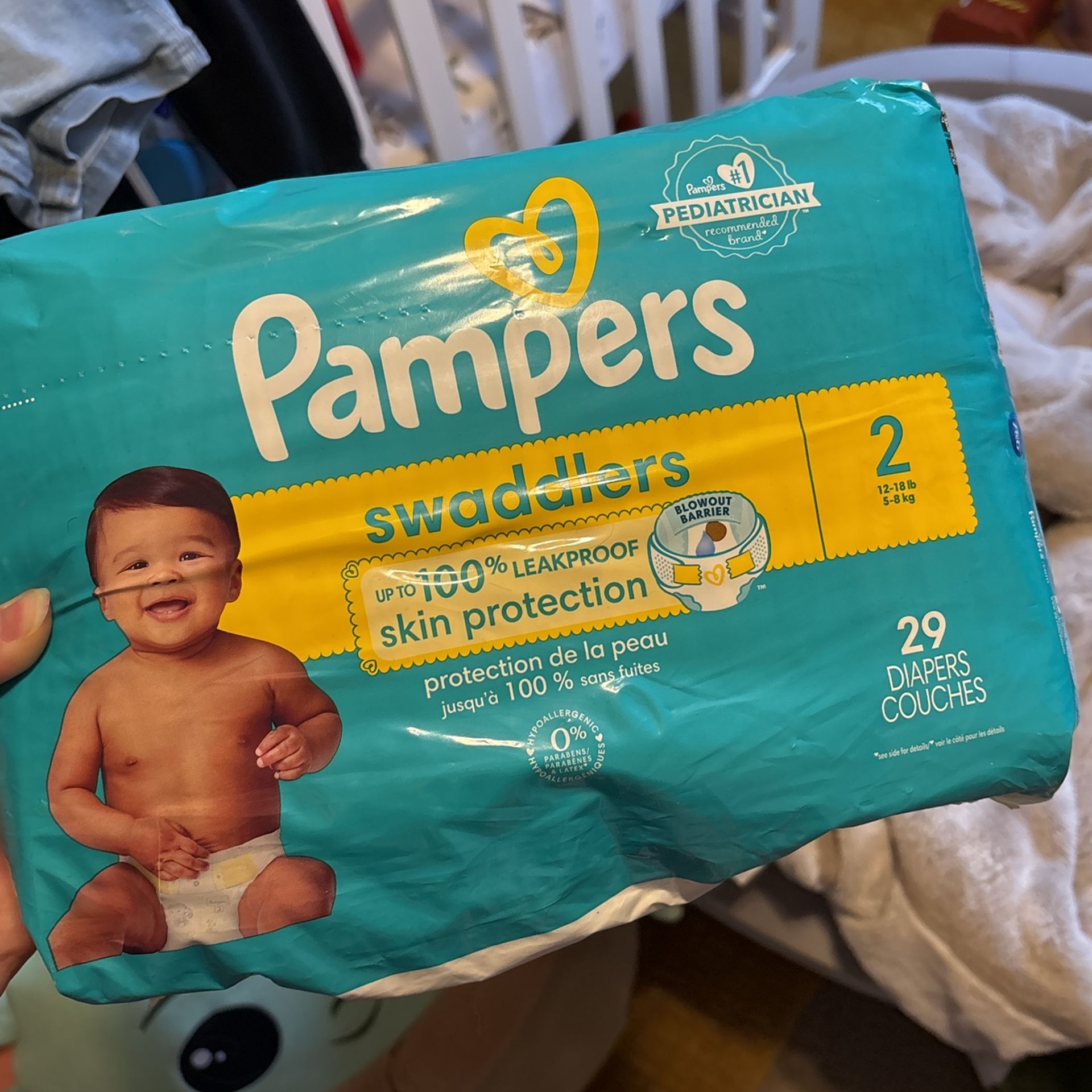 Unopened Size 2 Pampers