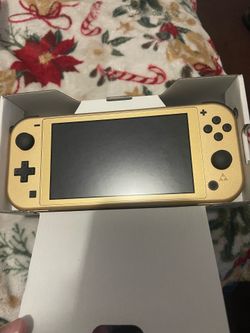 Switch Lite Hyrule Edition with screen protector