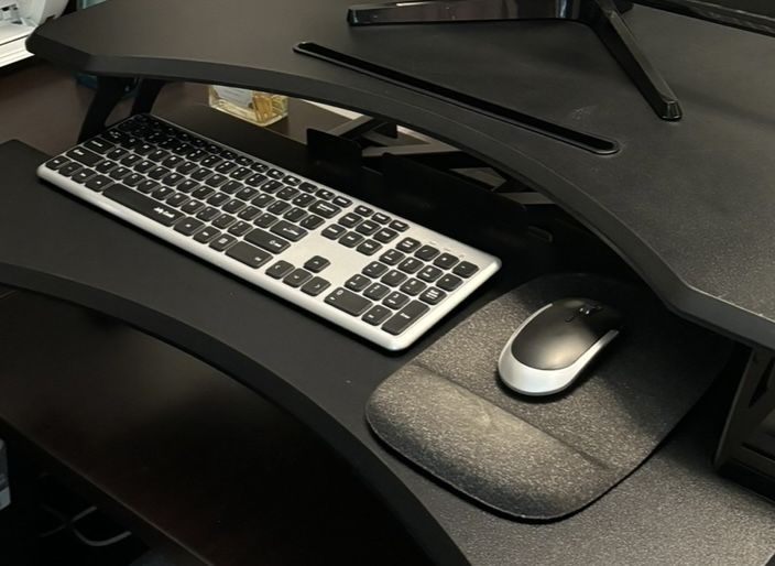 Wireless Keyboard and Mouse - Silver & Black