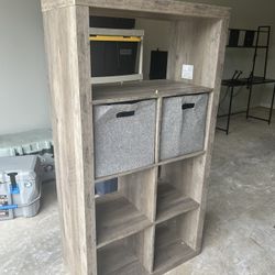 Wooden Cubicle Storage Shelf 
