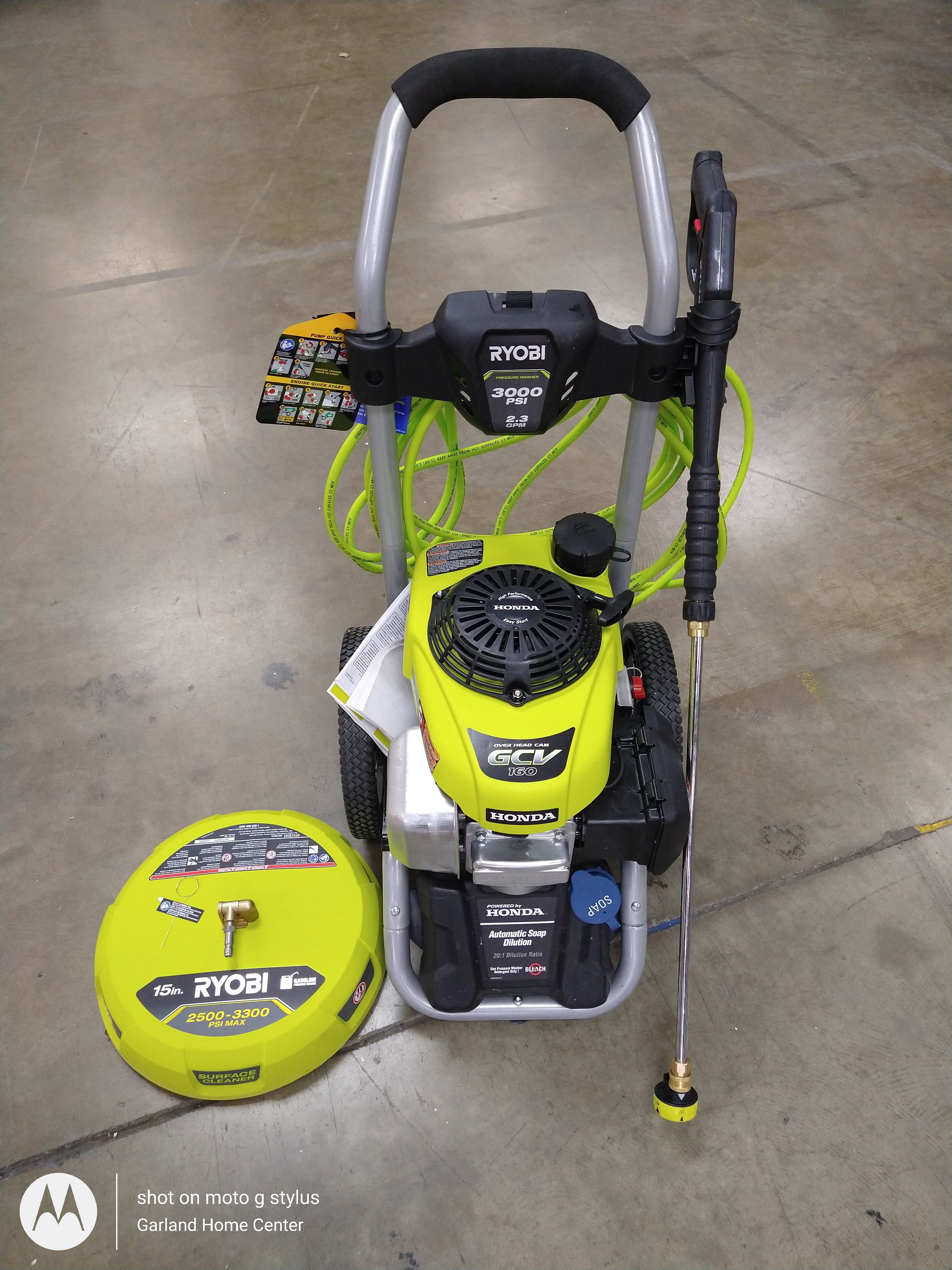 Used 300psi Pressure Washer & Surface Cleaner