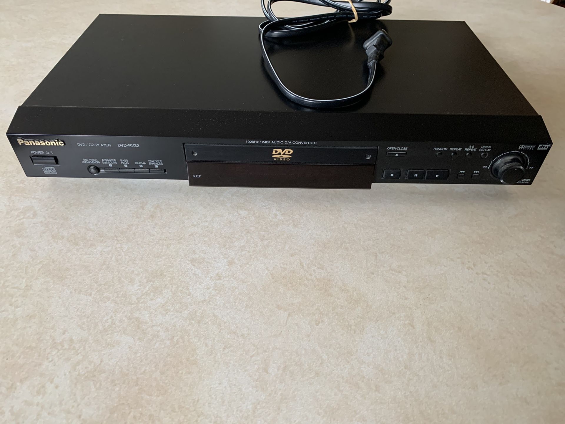 Panasonic DVD player with remote