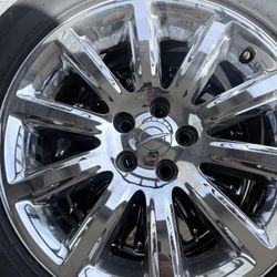 18” Chrome OEM Chrysler Wheels