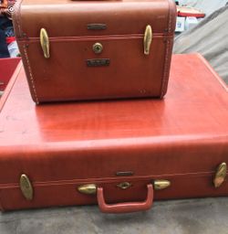 Vintage luggage beauty box