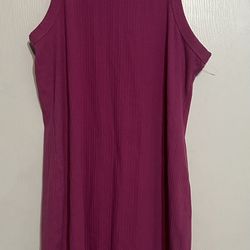 Pink Sleeveless  Fitted  Dress