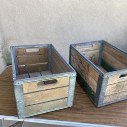 Selling Two Vintage Wooden Crates $35 Each