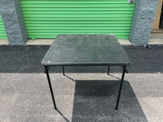 Black Square Folding Table
