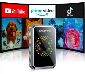 LAMTTO 3-in-1 Wireless Carplay Android Auto Adapter Built-in Net-Flix YouTube Tiktok Apps Magic Box Video Player with 5.8GHz WiFi USB Drive Convert Wi