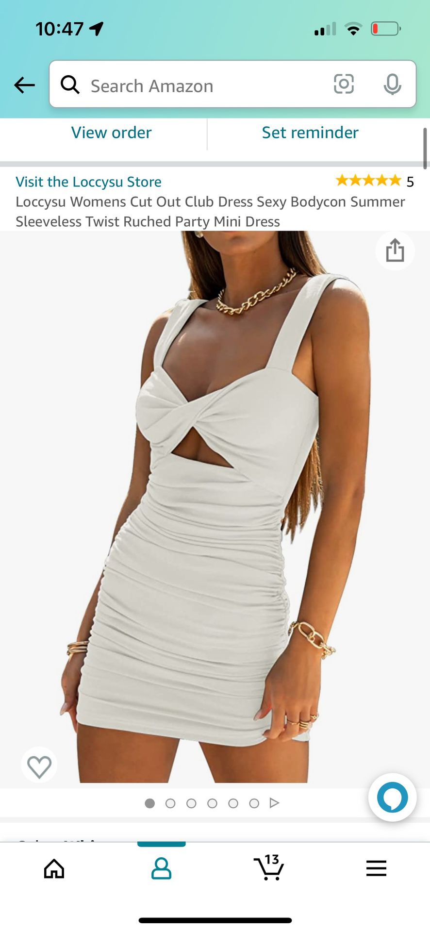 NEW White Sundress With Cutout 