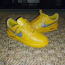 Nike Air Force 1 Low Off White University Gold Make Offer
