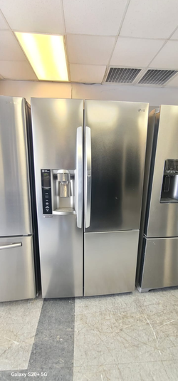LG Side‑by‑Side Fridge – Stainless, Ice/Water Dispenser