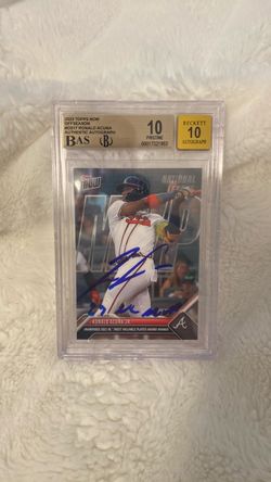 2023 Topps Now Off-season Ronald Acuna Jr. #OS17 autographed card