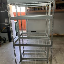 4 TIER METAL SHELVING UNIT