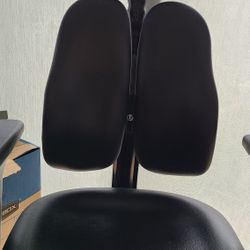 Duo Rest Duo Back Office Chair Faux Leather Black
