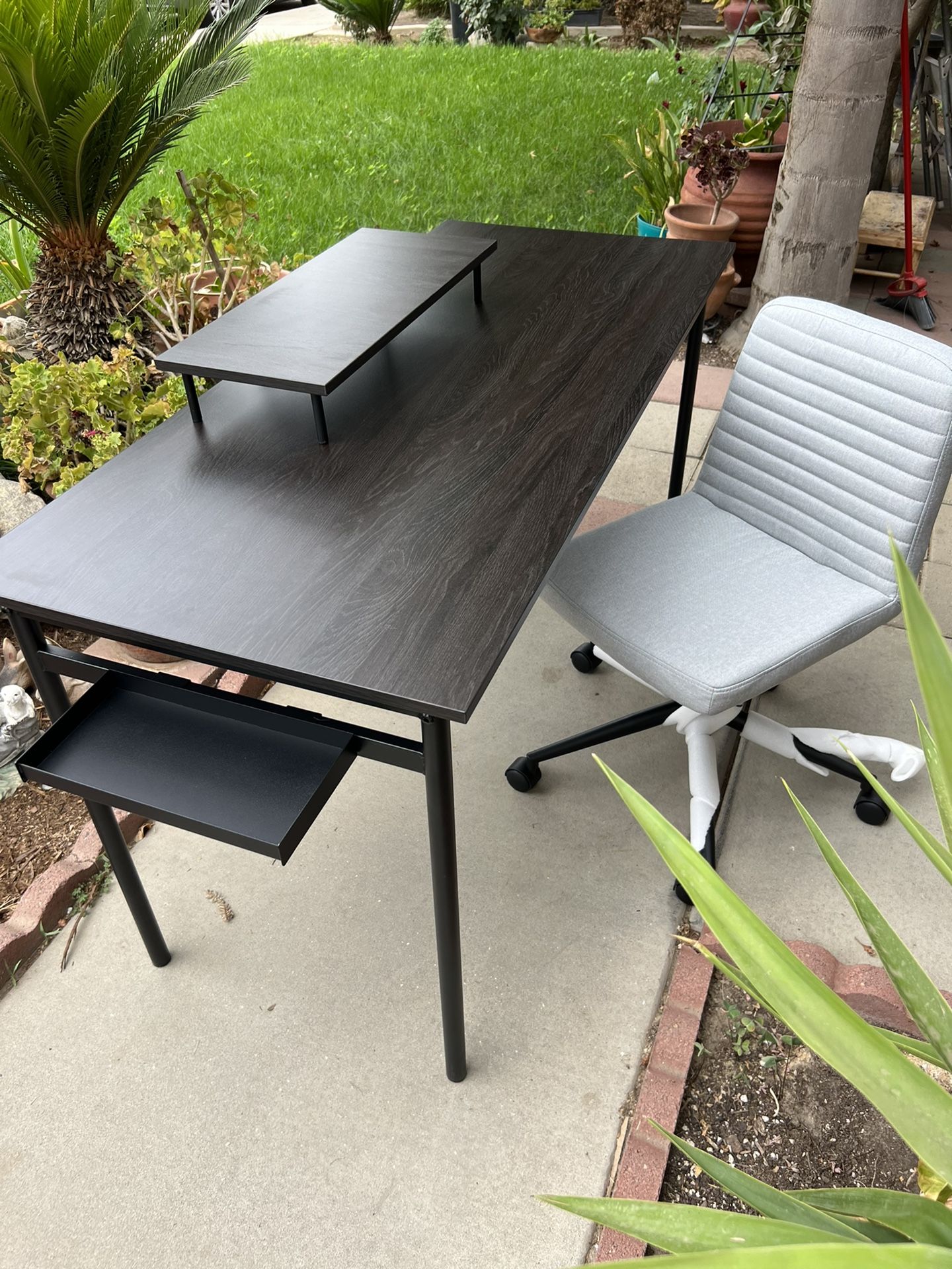 Brand New Sealed In The Box Desk With Adjustable Swivel Chair