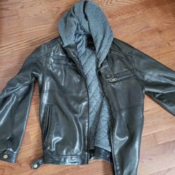 Mens Faux Leather Jacket