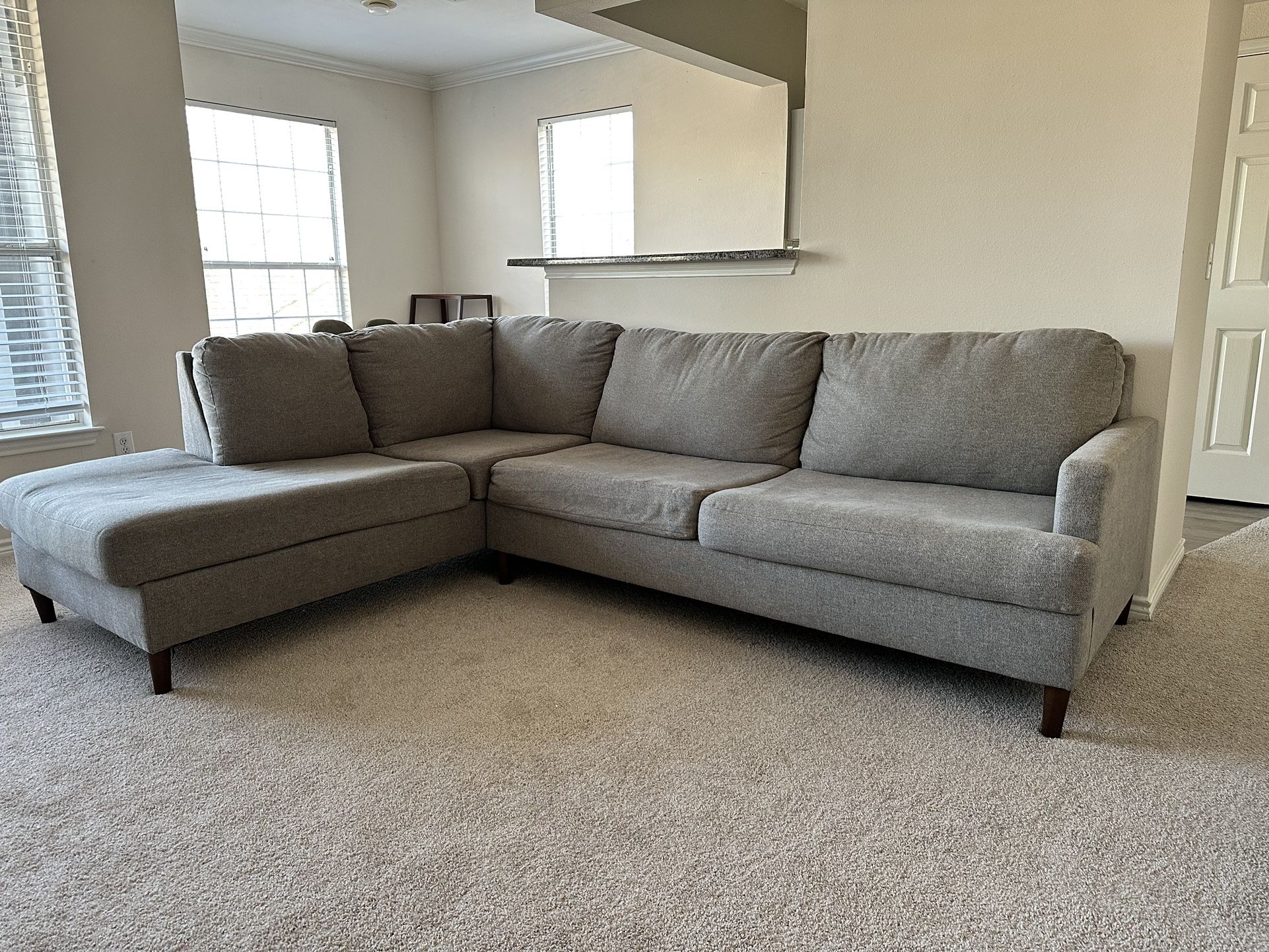 Like new Gray Sectional 