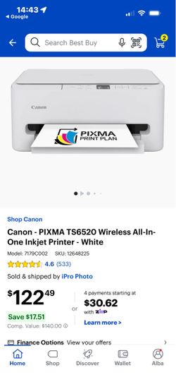 Canon PIXMA TS4320 All-in-One Printer