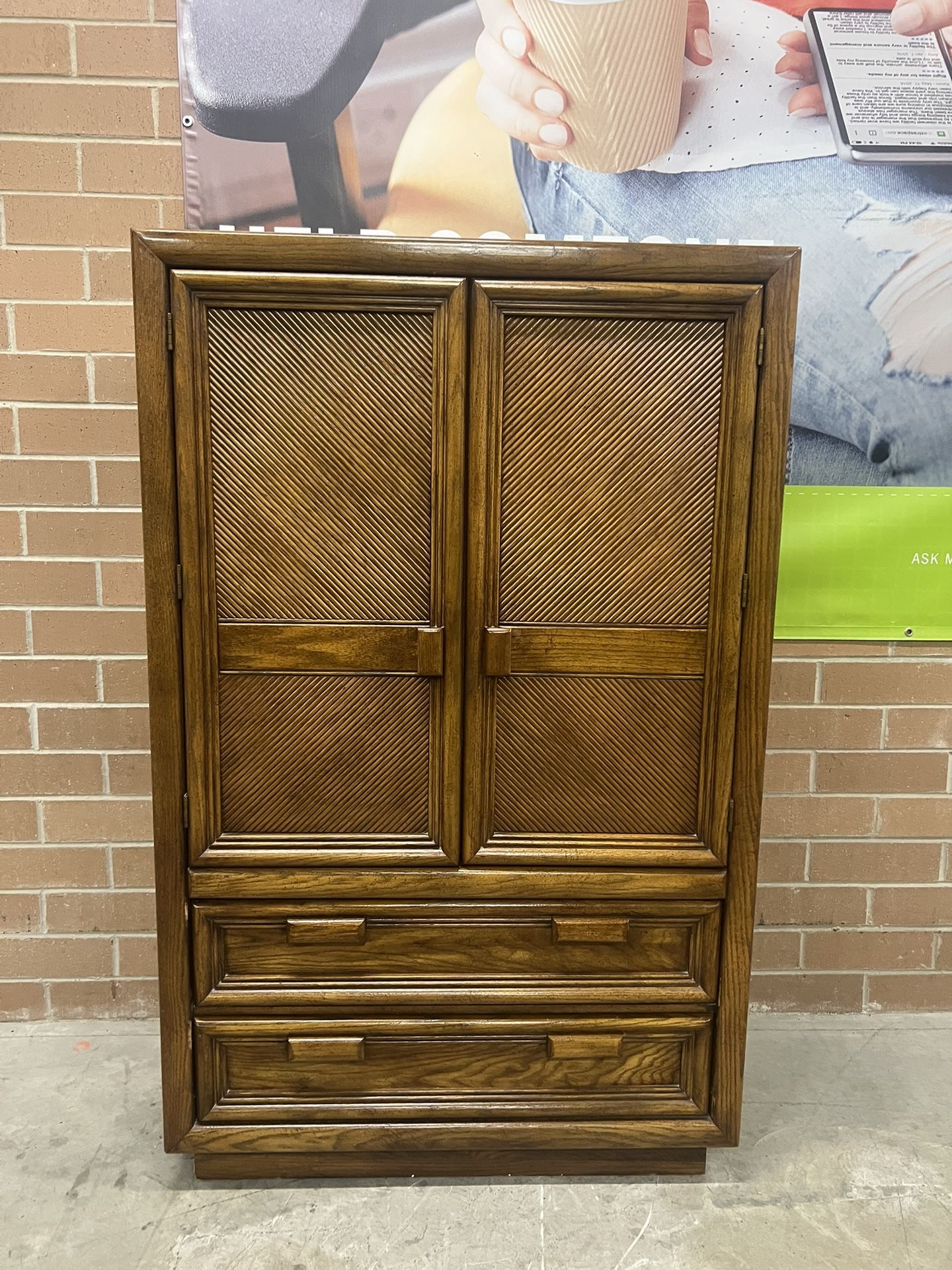 Wooden Armoire Wardrobe Dresser