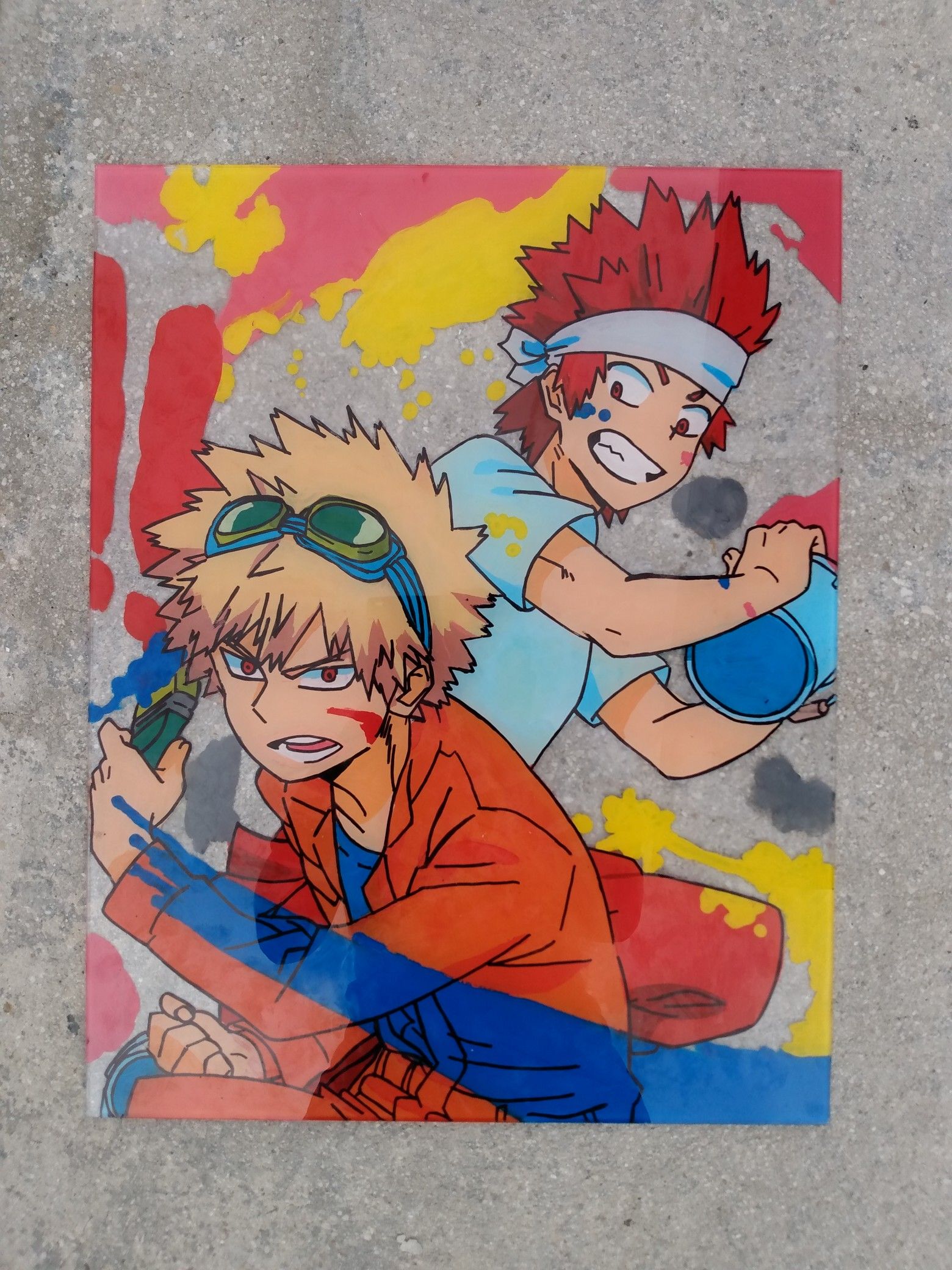 plexiglass painting
