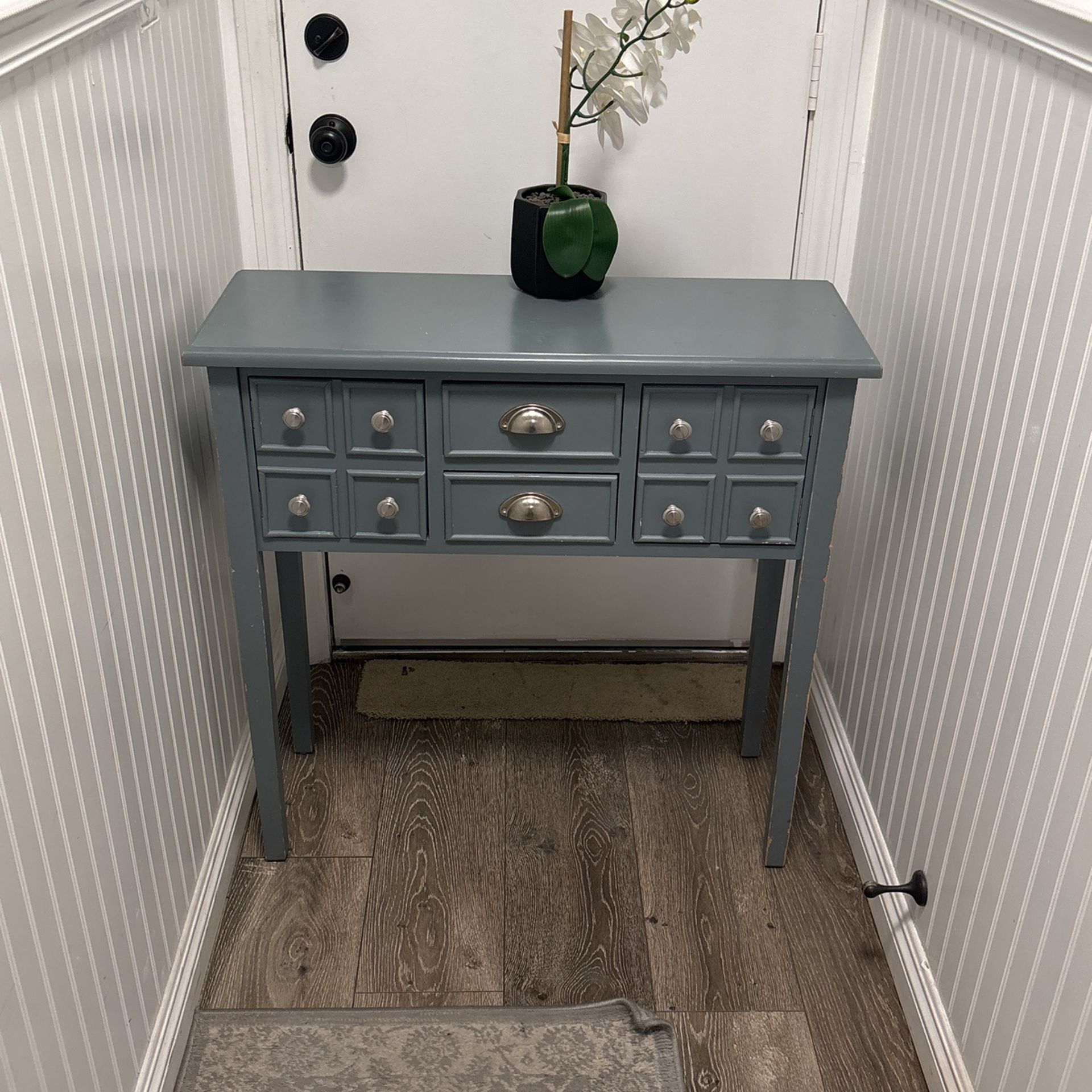 Small Accent Table Desk Dresser Hutch
