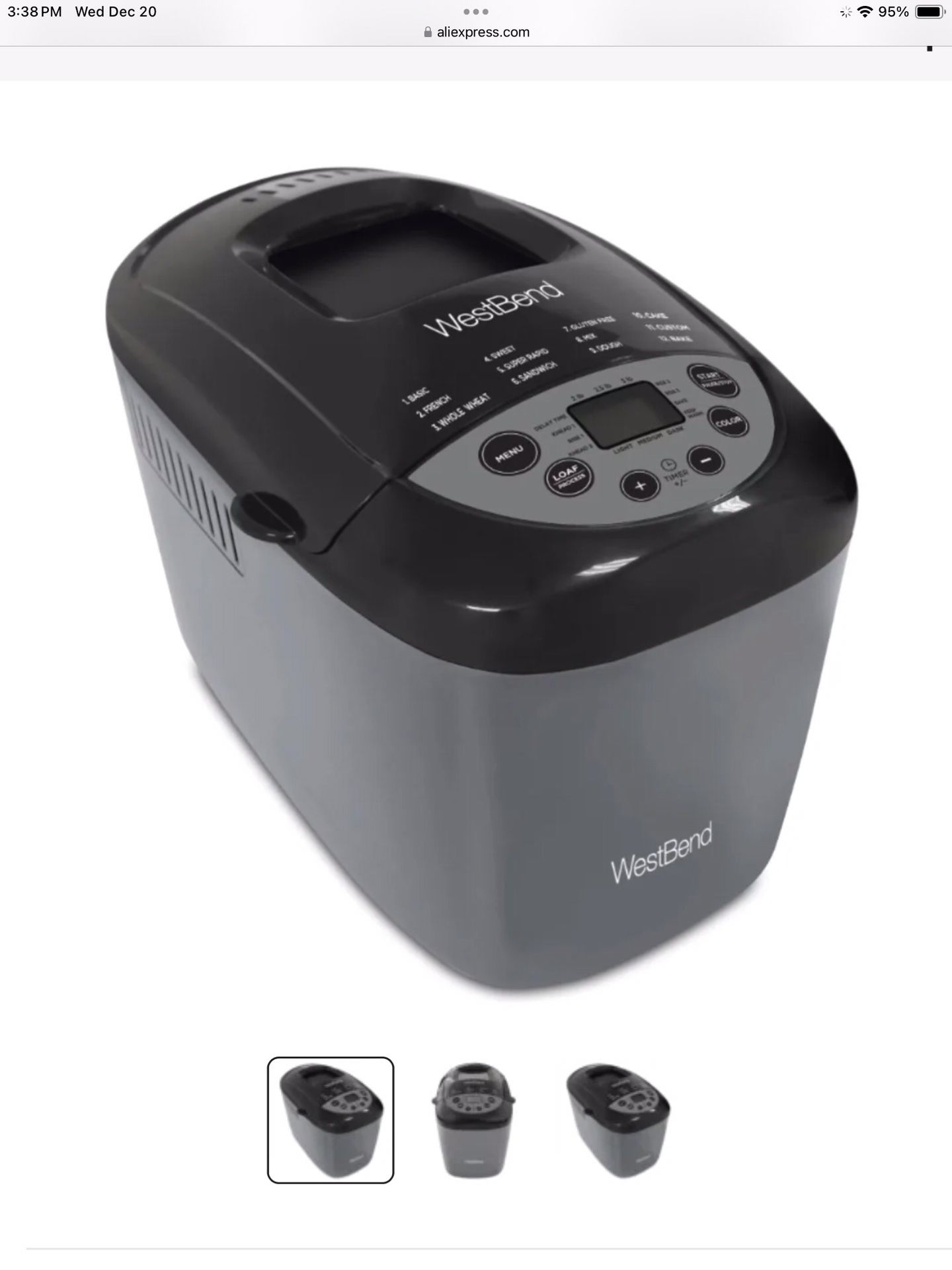 Westbend Bread Maker