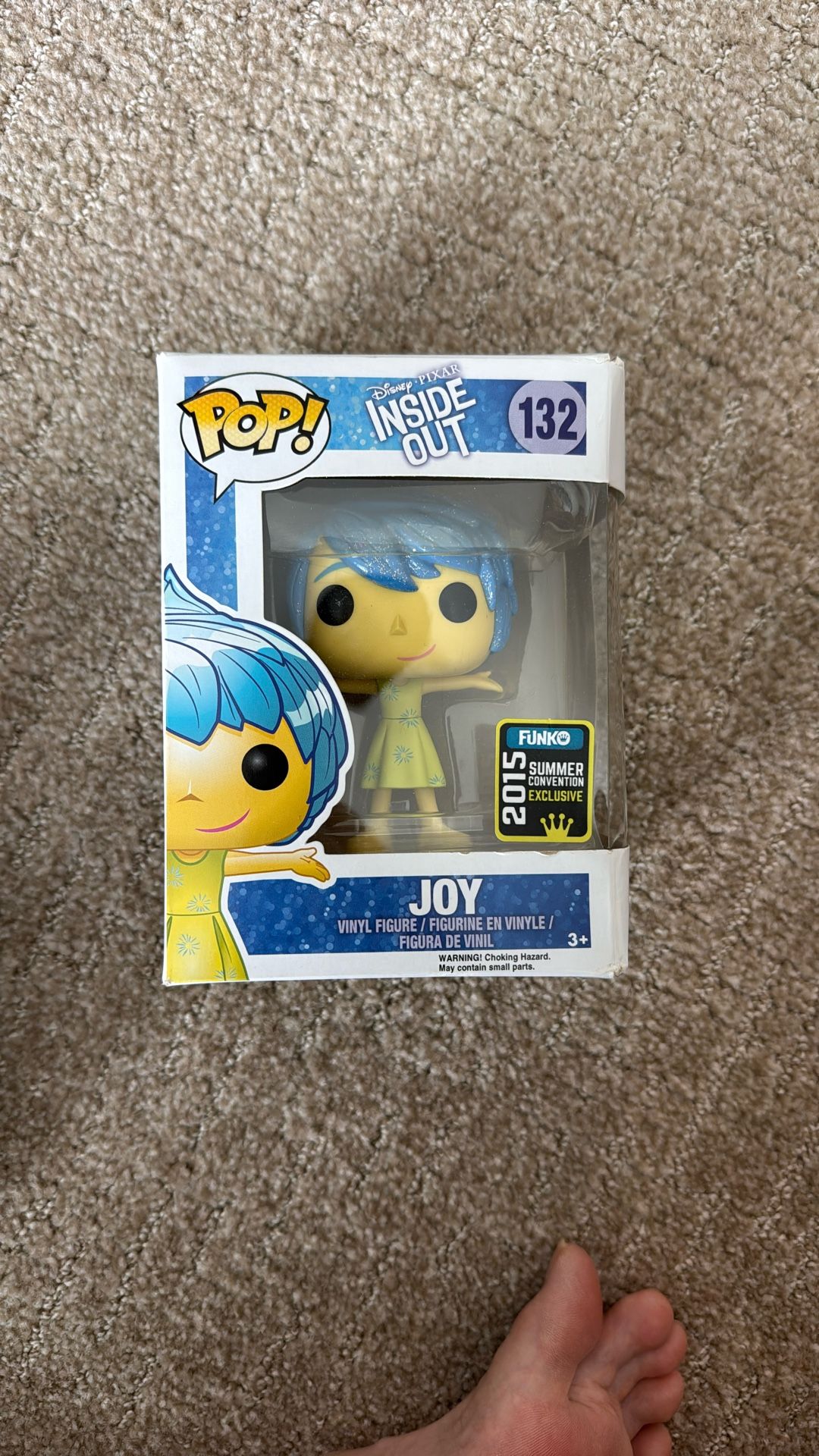 Funko Pop! Joy #132 Summer Convention Exclusive 2015 Disney Pixar Inside Out