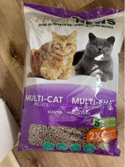 Free barely used bag of paper pet pellets