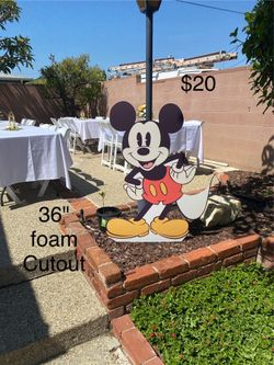 Mickey Mouse Foam Cutout