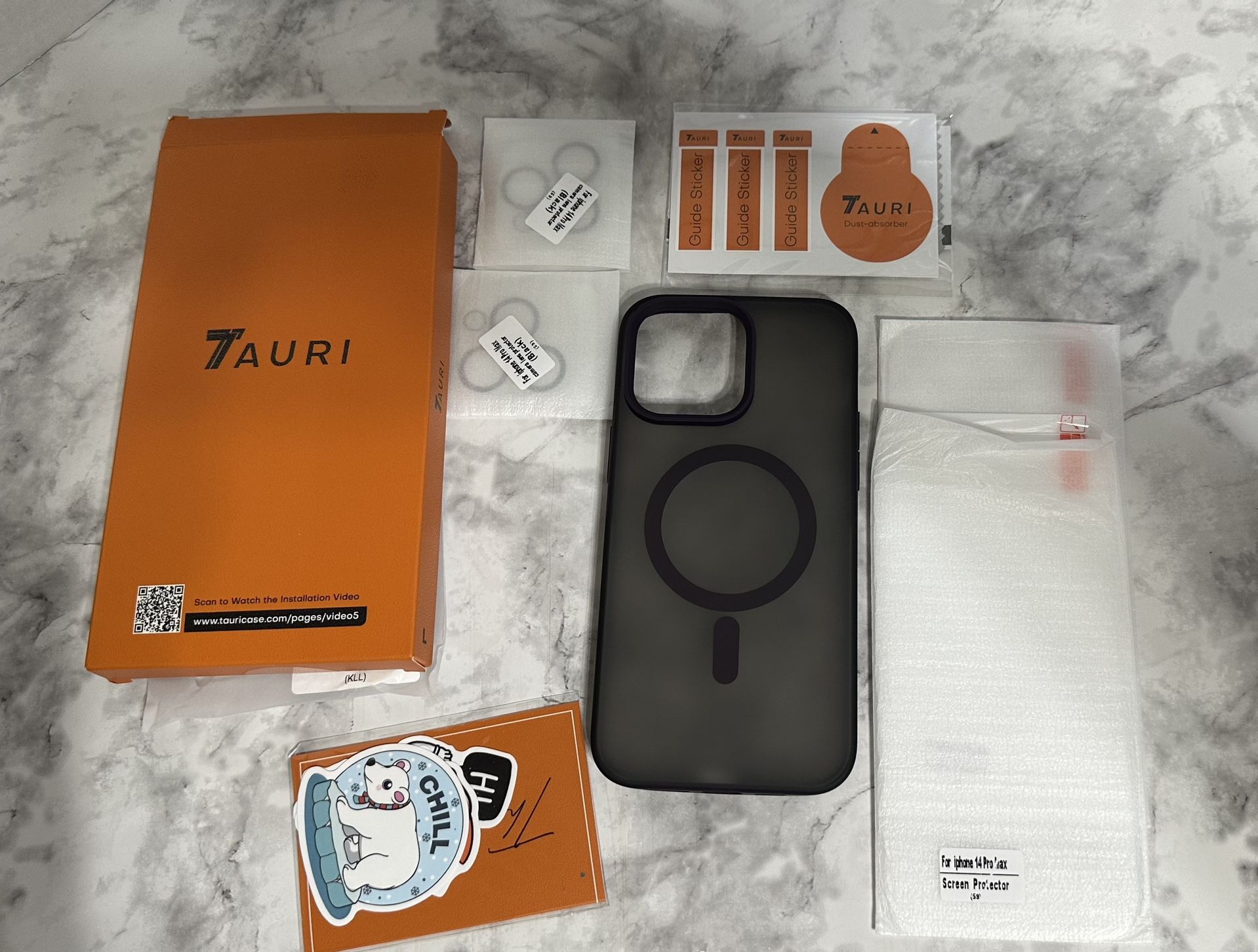 TAURI For iPhone 14 Pro Max Case YJ 1+2+2 Purple 5-in-1 BRAND NEW