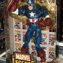 Marvel Legends ICONS 12” Captain America Collector’s Edition, with over 30 points of articulation, includes Comic Book