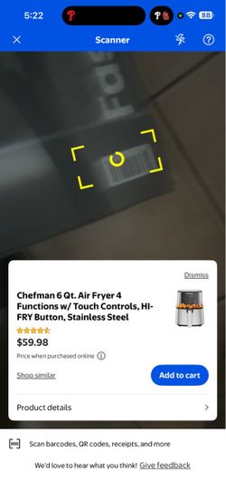 CHEFMAN TurboFry Touch 6-Quart Digital Air Fryer