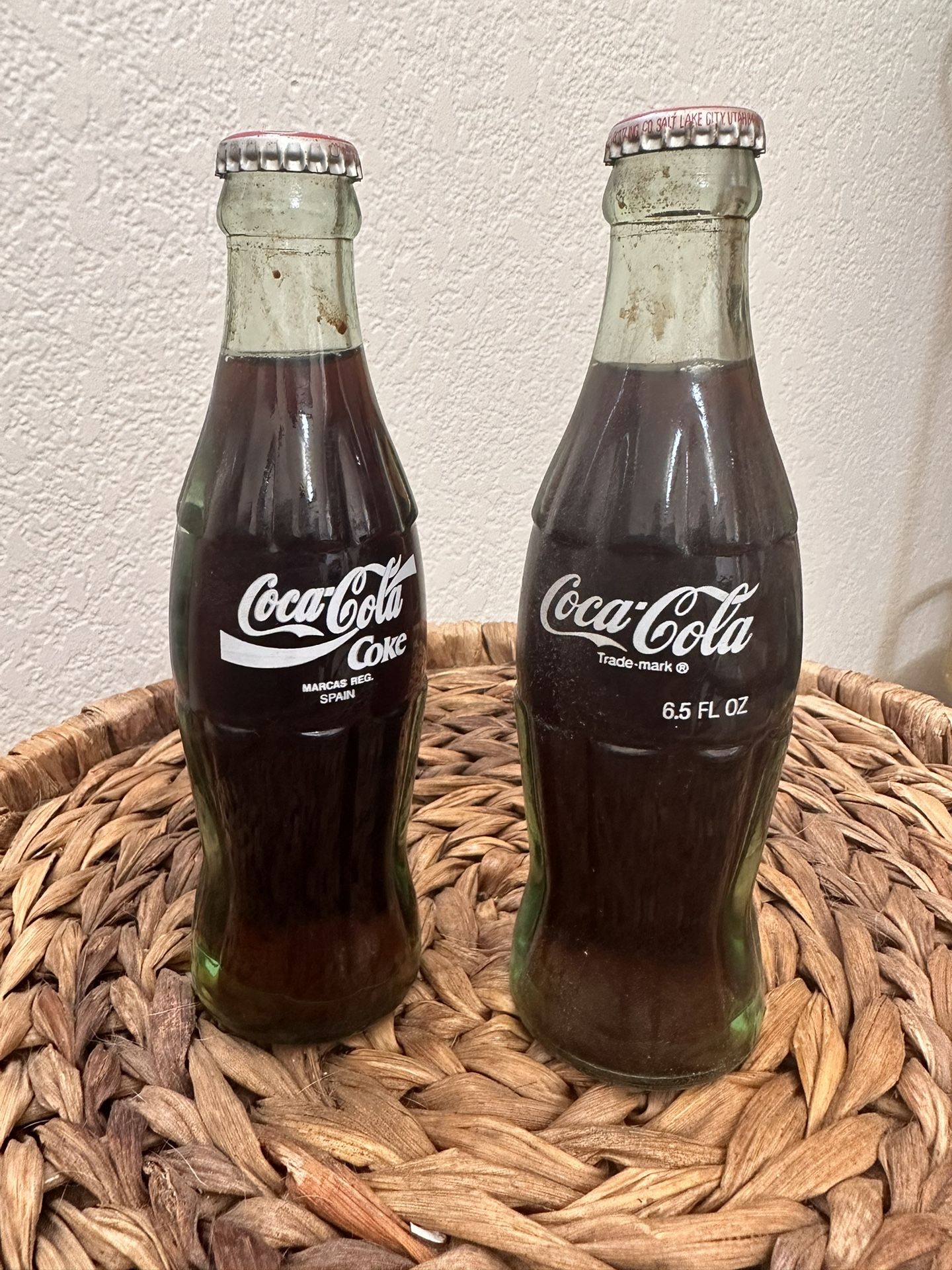 Vintage Spain Coca-Cola Bottle, Spain Coke Bottle, Green Glass, 6.5 fl oz