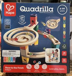 New In Box! Hape Quadrilla Marble Run Construct Track Your Way! $20 (#C-136)