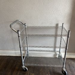 3-Tier NSF-Certified Heavy-Duty Utility Cart