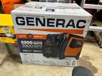 Generac iQ5200 Dual Fuel Propane/Gasoline Generator/Inverter Brand New