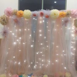 Wedding Backdrop Curtain With Lights 