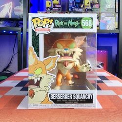 Funko Pop! Rick & Morty Berserker Squanchy #568 With Protector Mint Near Mint