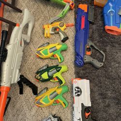 Lot Of Nerf Guns