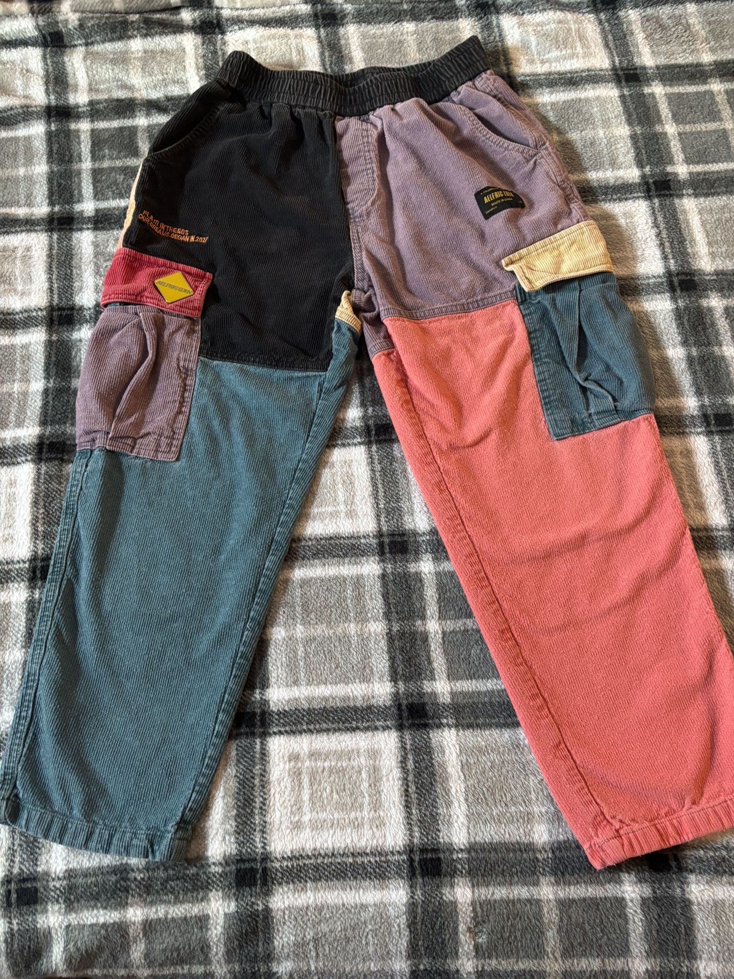 Aelfric Eden Patchwork Color Block Corduroy Pants
