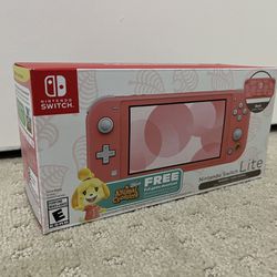 Nintendo Switch Lite - Isabelle’s Aloha Edition (comes w/ free Animal Crossing download) - Brand New!
