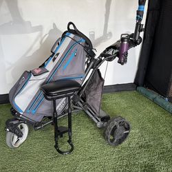 Alphard V2 Electric caddy with Caddytek cart